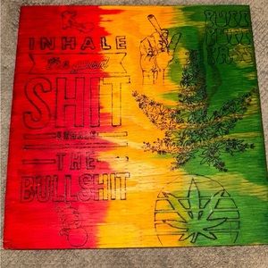 13x13 wood burned homemade 420 Mary Jane